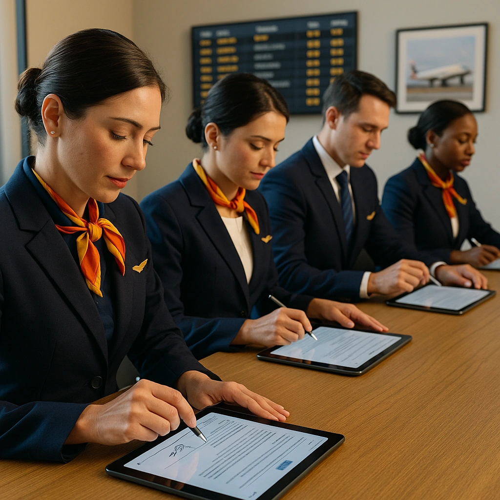 Aviation staff managing documents and compliance using ShareDocs Enterpriser ECM