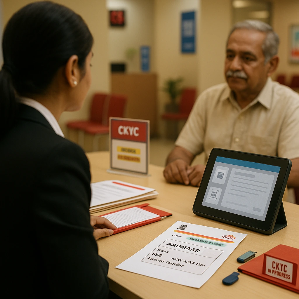 Bank back-office team uploading CKYC files through automated CKYC processing platform