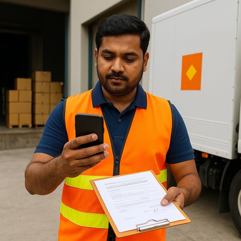 Logistics staff managing documents and compliance using ShareDocs Enterpriser ECM