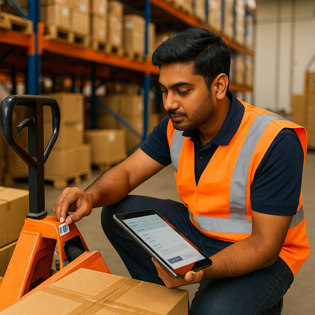 Asset tracking in Logistics using barcode-enabled fixed asset management solution