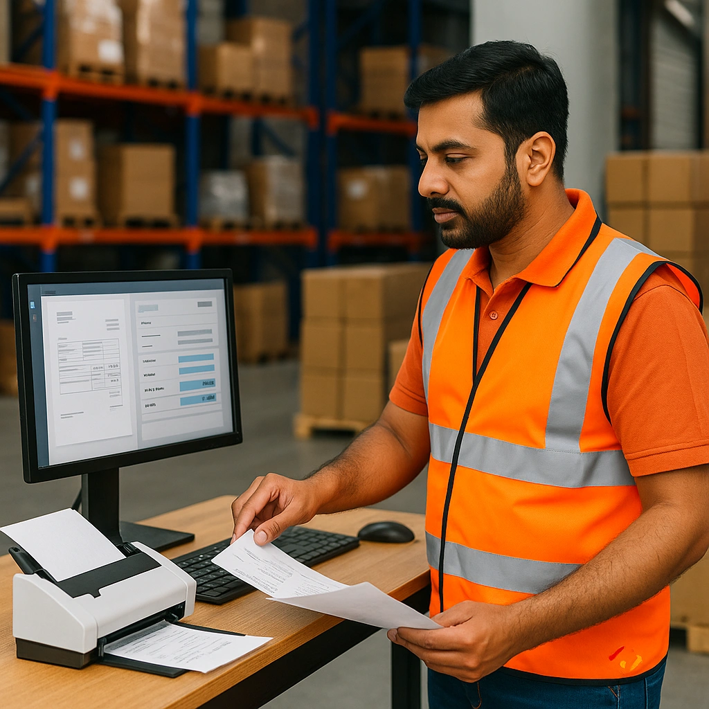 Accounts team using PayXtract invoice automation tool for logistics vendor payments
